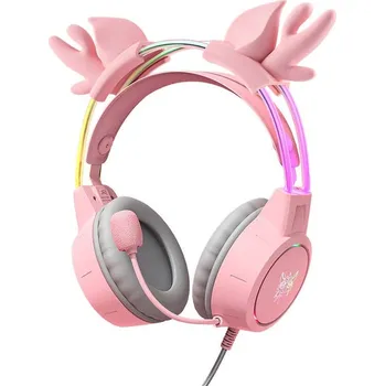 Sluchátka ONIKUMA X15Pro Pink/Deer Horns