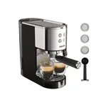 Pákový kávovar KRUPS Virtuoso+ XP444C10 Černý/Nerezový