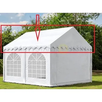 Zahradní altán PVC Střešní plachta 4x4m barva Bílá