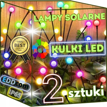 Venkovní osvětlení SOLÁRNÍ LAMPA ZAPICHOVACÍ ZAHRADNÍ LED KOULE SVĚTLA SE SENZOREM SOUMRAKU 2ks