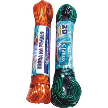 Šňůra na prádlo Šňůra na prádlo 20m s ocelovým lankem Clanax