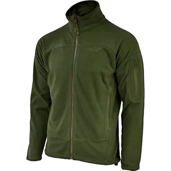 Pánský bomber Fleecová mikina - CONGER - Oliv - Texar Velikost: 4XL
