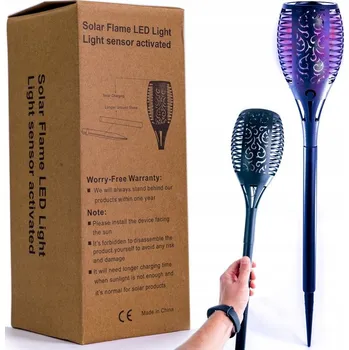 Venkovní osvětlení Solární Lampa Pochodeň s Efektem Plamene / Ohně