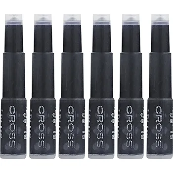 Náplň do psacích potřeb Cross Cross, Inkoustové bombičky do plnicích per Barva: Černá