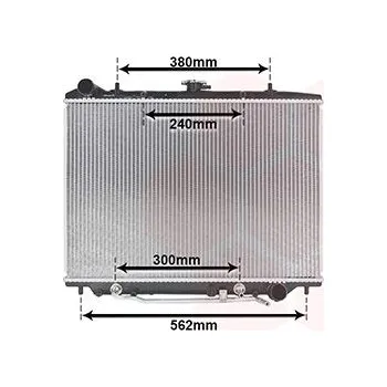 Chladič motoru Chladič, chlazení motoru VAN WEZEL 37002455