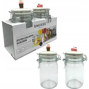 Sklenice Smukee Home Sada Skleněných Nádob Sklenic Skleniček 250ml 2ks