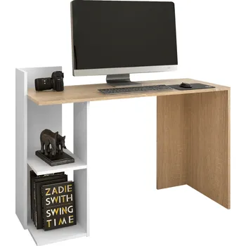 Psací stůl PC stůl ZINO new 120 cm, dub sonoma a matná bílá
