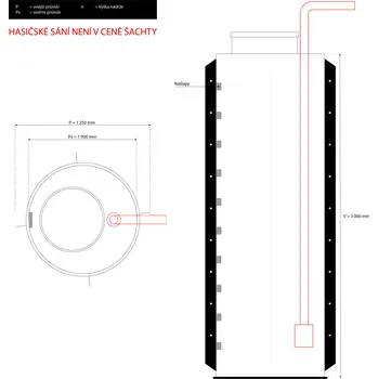 nádrž Česká nádrž Sací šachta dvouplášťová