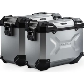 Zavazadlo na motocykl Moto Guzzi V85 TT / Strada (24-) - sada bočních kufrů TRAX Adventure s nosiči stříbrné kufry KFT.17.632.70000/S