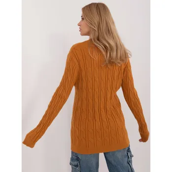 Dámský svetr Jumper AT SW 2343.88 tmavě žlutý jedna velikost