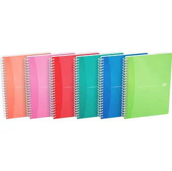 Zápisník Oxford, Zápisník My Colours, 90 listů, čtverečkovaný, mix barev Velikost: A5