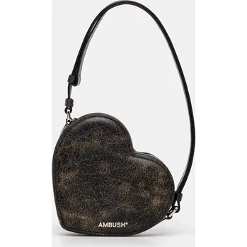 Kabelka Kabelka AMBUSH Crackle Heart Shoulder Bag BWNN006F24LEA0011000 černá 99X, vel. ONE SIZE
