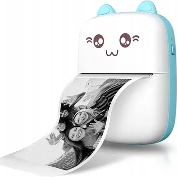 MINI TERMOTISKÁRNA ETIKET DRUKUŚ PŘENOSNÁ ROLKA BEZ INKOUSTU