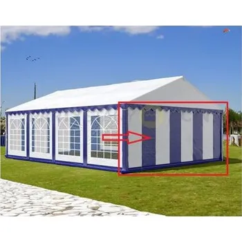 Zahradní altán Bočnice 6x2m PVC barva Modro-bílá