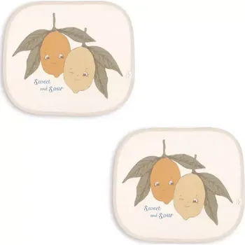 Sluneční brýle Sluneční clony Konges Sløjd CAR SUNSHADE 2-pack KS102363 béžová 01X, vel. ONE SIZE