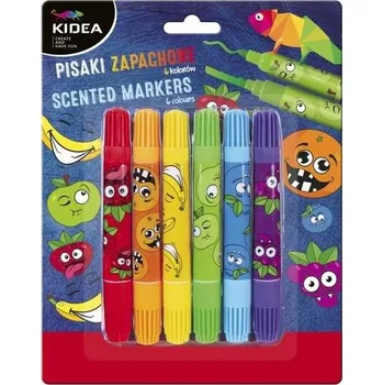 Duhové Fixy sada oboustranných fixů Kidea v 6 různých barvách, sada pro děti, silné, 6 ks