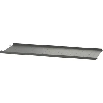police String Police String Metal Shelf Low Edge 78 x 30, dark grey