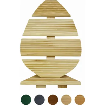 Velikonoční dekorace Floranica Velikonoční dekorace ze dřeva vajíčko 45 cm Neošetřené