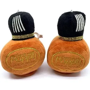 Plyšové POPPY lahvičky 15x10cm - hnědá