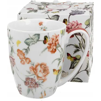 Klasický hrnek s květinami 360 ml Milagros Classic porcelán DUO