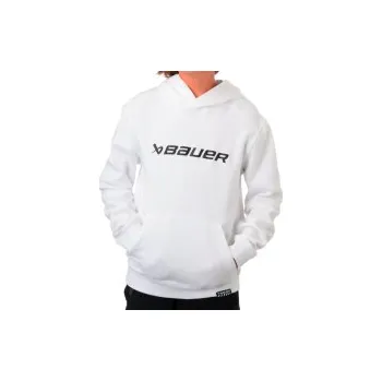 Chlapecká mikina Dětská Mikina S25 Bauer Core Ultimate Hoodie Bílá YTH , Velikost Yth L (150 - 163 cm)