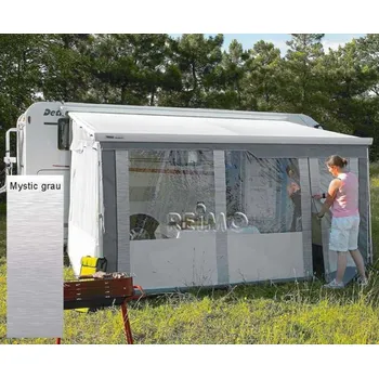 Markýza Safari Residence přední díl XXL*6,00m*275-310cm (centimetry) Mystic šedá