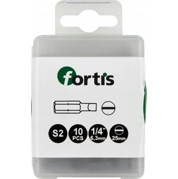 Vrták Fortis Bity 1/4'' DIN3126 ploché 5,5x25mm 10 Ks