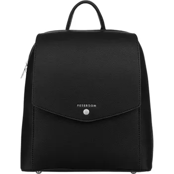 Městský batoh Elegantní batoh PTA8 (Dámský elegantní městský batoh 29 x 27 x 11,5 cm, 4 kapsy, černé provedení)