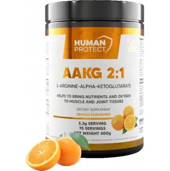 Aminokyselina Human Protect AAKG 2:1 400g ARGININ PRO SVALOVOU PUMPU Pomeranč