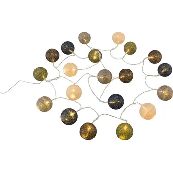 Stojací lampa Světelný řetěz Outwell Alpha Cotton Light Chain Barva: hnědá/modrá