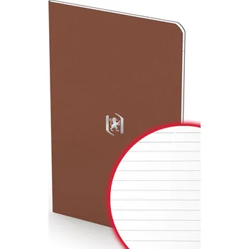 Zápisník Oxford, Zápisník Pocket Notes, 9x14 cm, 24 listů, linkovaný Barva: Hnědá