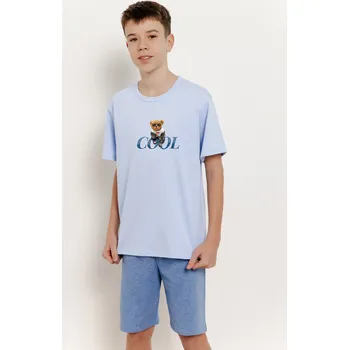 Pánské pyžamo 3405 CHLAPECKÉ PYŽAMO LUCAS 146-158 modrá 152