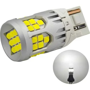 Autožárovka lED žárovka W21W, 7440 10-50V bez poruchy 3000lm bílá motoLEDy 1327