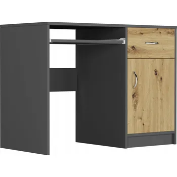 Psací stůl Obdélníkový psací stůl Framire 100 x 50 x 76 cm antracit, dub artisan