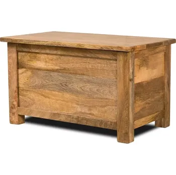 Truhla Dřevěná truhla na prádlo 90x45x45 z masivu mango