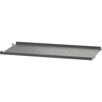 police String Police String Metal Shelf Low Edge 58 x 30, dark grey