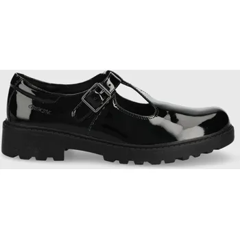 Dámské polobotky Dětské kožené polobotky Geox černá barva J8420E.000HH.CASE.36.37 99X, EUR 39