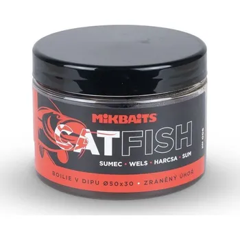 Nástraha Mikbaits - Boilie v dipu Catfish 500ml 30x25mm - Zraněný úhoř