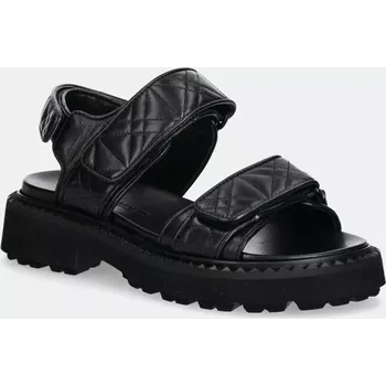 Dámské sandále Kožené sandály Kennel & Schmenger Close dámské, černá barva, 51-42500 51.42500.620 99X, EUR 38.5