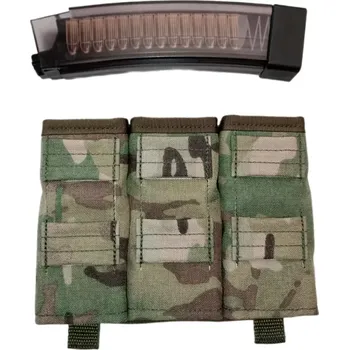 Fast kydex samosvorná troj sumka EVO 3 scorpion / MP5 / MP7 molle - Multicam