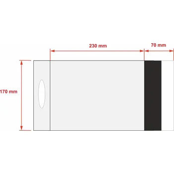 Obálka PLASTOVÉ OBÁLKY 170x230x70 mm od 10 ks