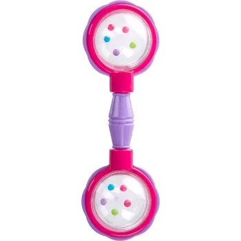 Chrastítko Canpol lehké pro miminka činka růžovo-fialové 0+