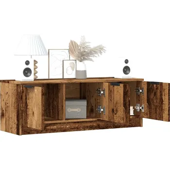 Televizní stolek vidaXL TV skříňka 102 x 35 x 36,5 cm kompozitní dřevo [811361] Barva: Staré dřevo