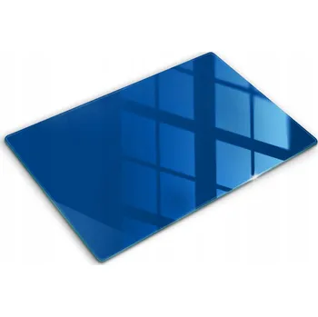 Obraz Ozdobná skleněná deska na krájení a ochranu XXL 80x52 cm, modrá