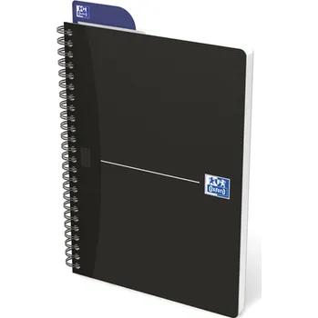 Zápisník Oxford, Zápisník Essentials Black, 90 listů, linkovaný, černá Velikost: A5