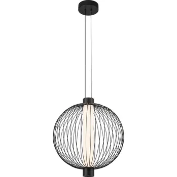 Závěsné svítidlo Kyoto, 1x černé drátěné stínítko, (fi 43cm), b