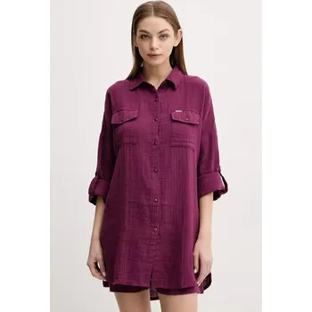 Pánská košile Bavlněná košile Melissa Odabash MO.ELENA fialová 44X, vel. L