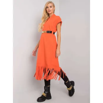 Dámský svetr DHJ NA A17206.69 oranžová jedna velikost