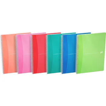 Zápisník Oxford, Zápisník My Colours, A4, 50 listů, mix barev Provedení: Čtverečkovaný