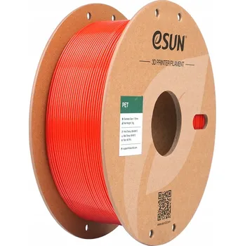 Filament ESUN PET Filament, červený, 1.75mm, 1000g, papírová cívka